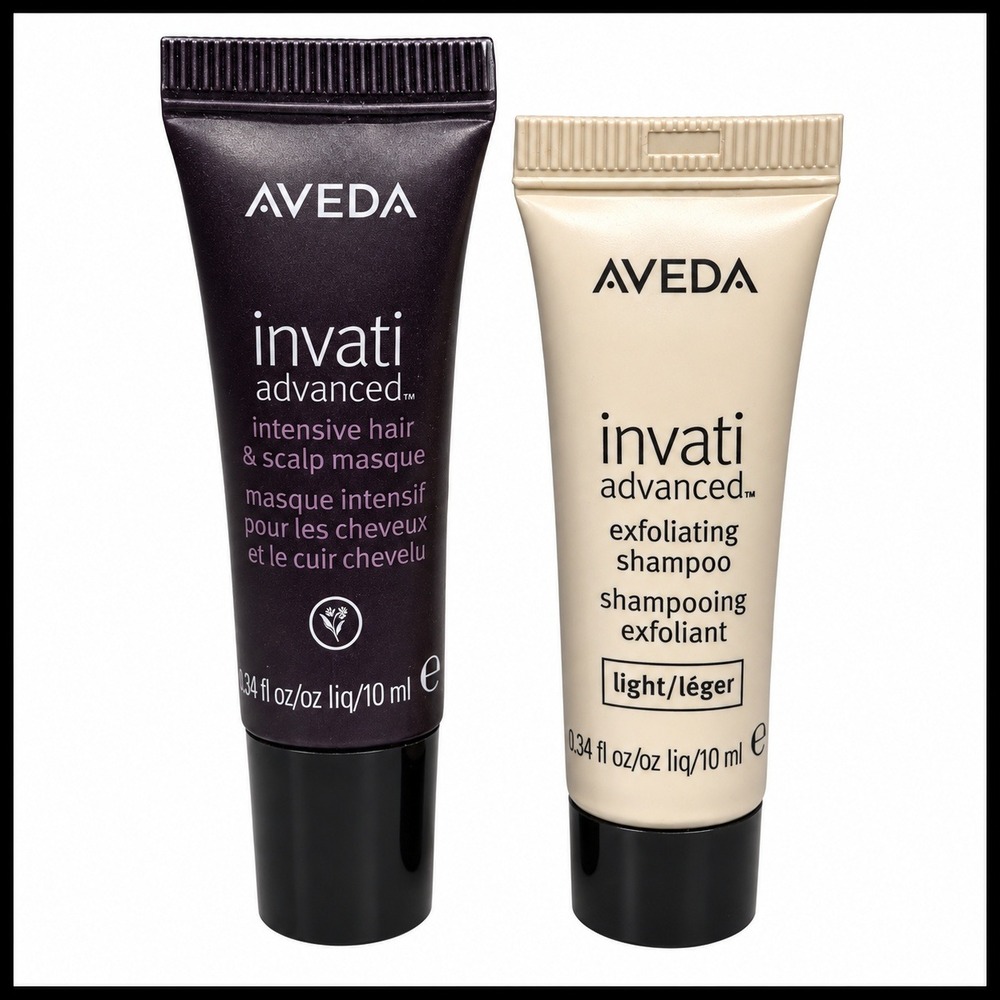 Aveda Invati Advanced Intensive Masque and Exfoliating Shampoo Light Duo 10ml